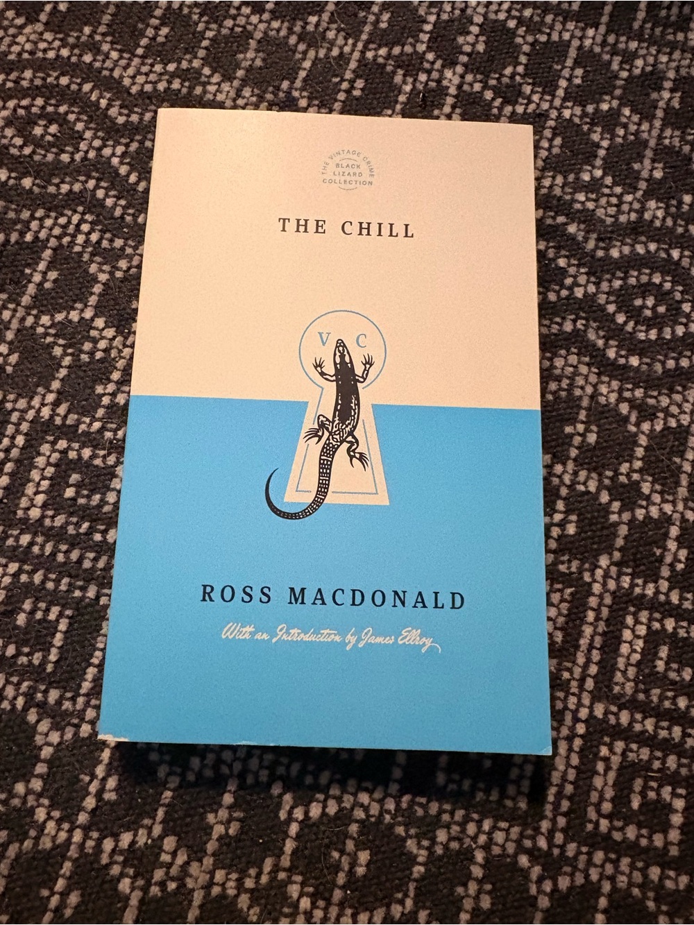 Ross Macdonald "The Chill" Paperback Book - Cream & Blue Cover